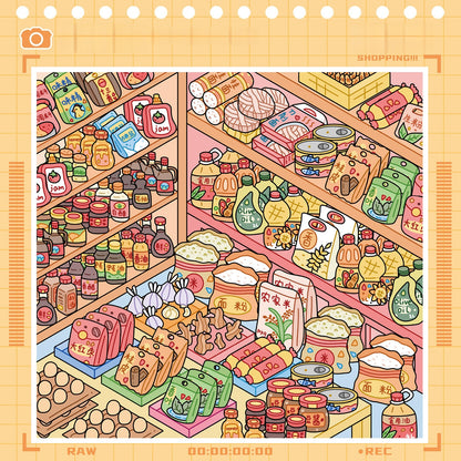 Shelf Display 3D Sticker Book