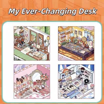 Desk Corner 3D Sticker Book