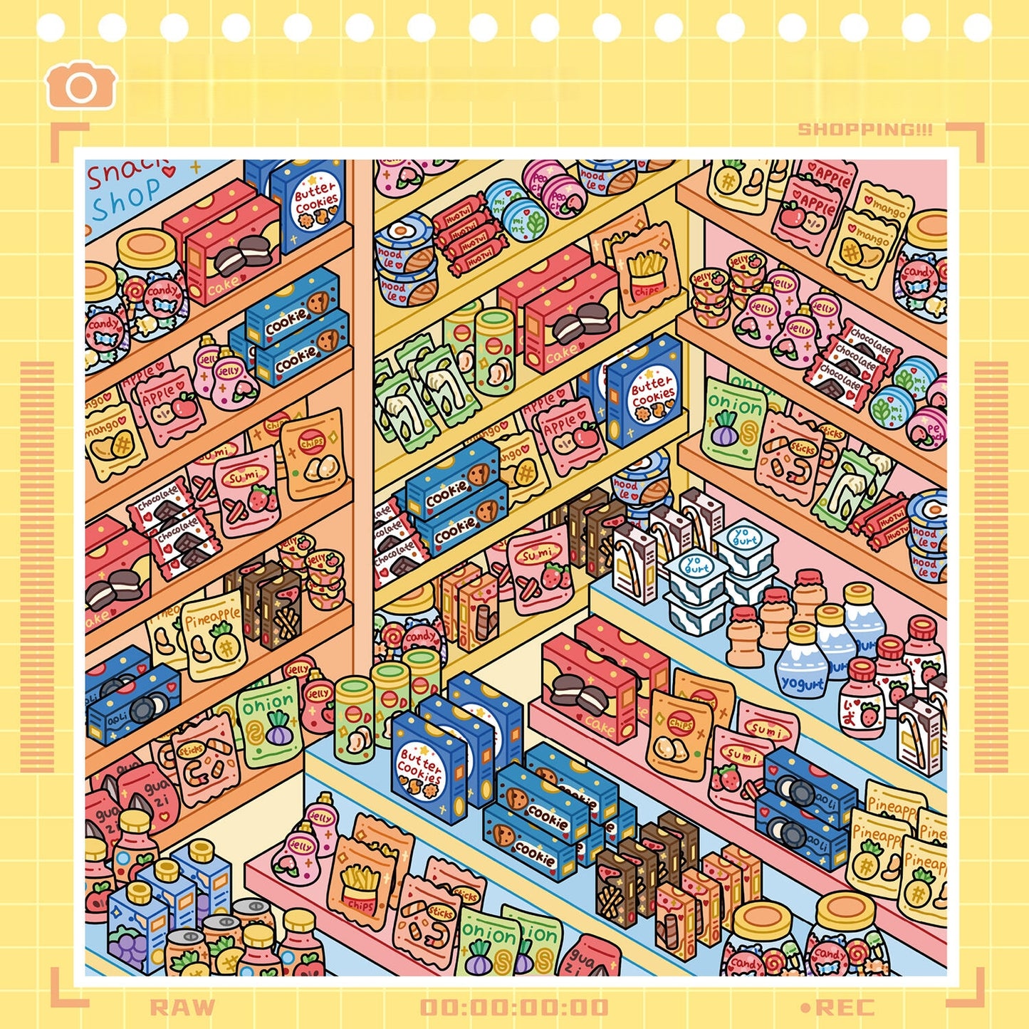 Shelf Display 3D Sticker Book