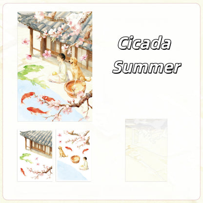 Leisure Daily 3D Sticker | 6 Cute Miniature Scenes