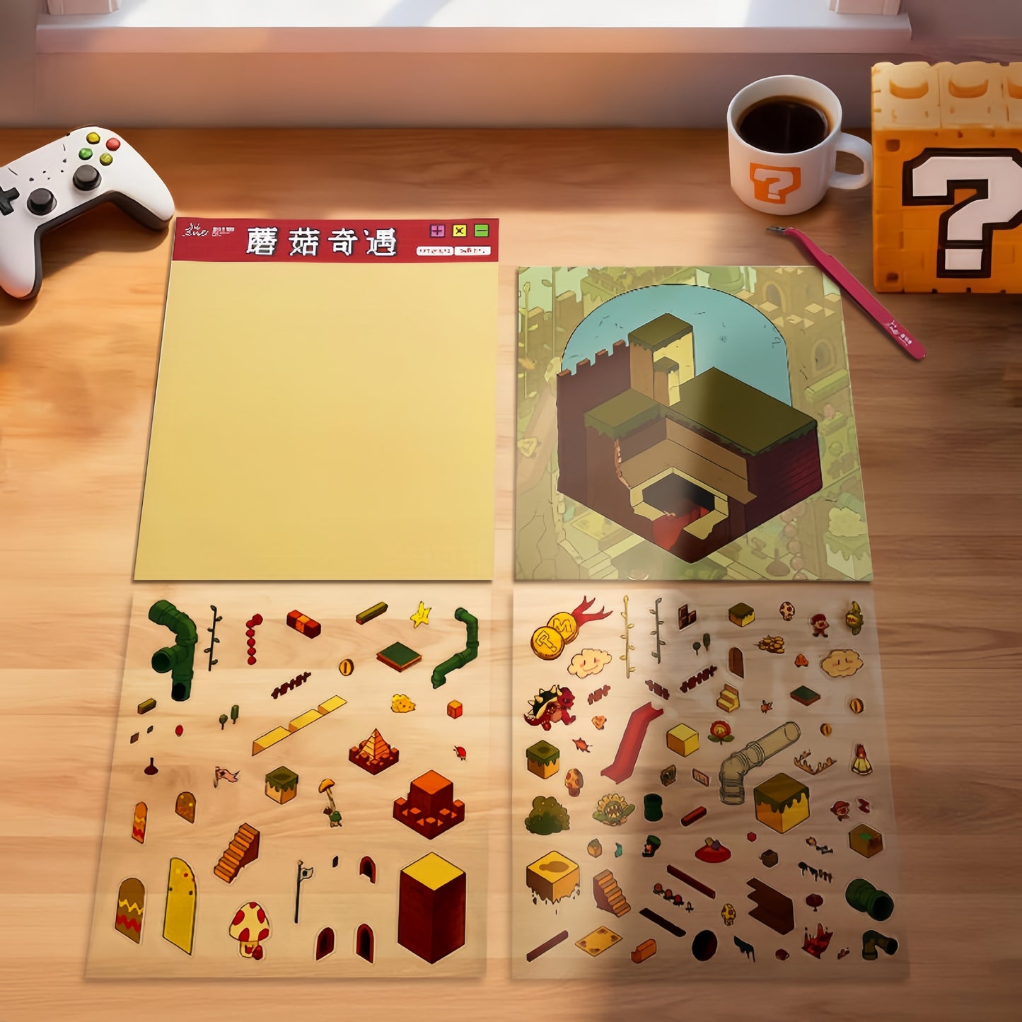 Brave Exploration 3D Sticker | 4 Cute Miniature Scenes
