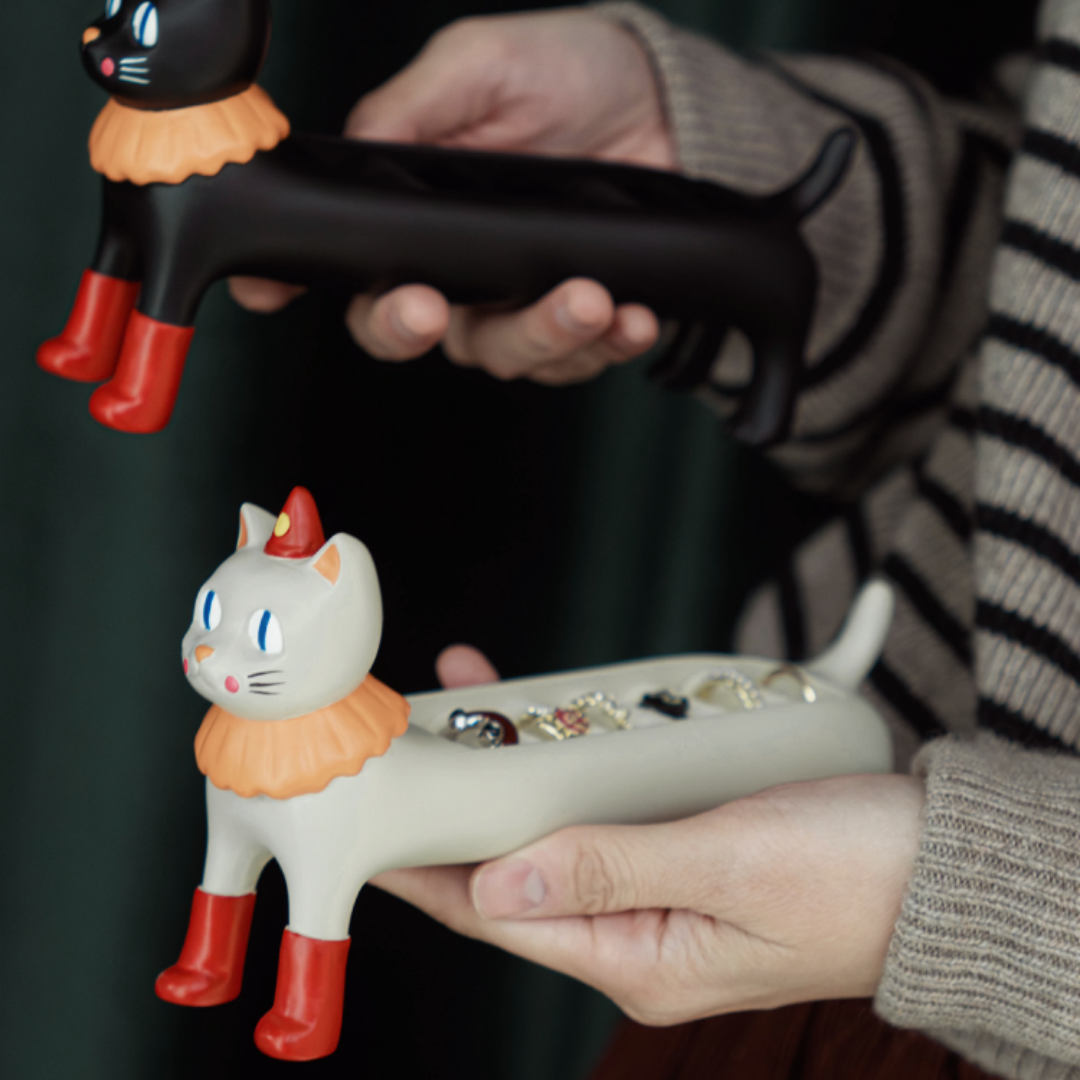 Circus Cat Ring Jewelry Box