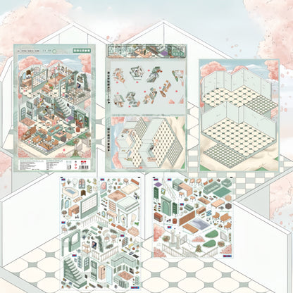 Dreamy Abode 3D Sticker | 2 Cute Miniature Scenes