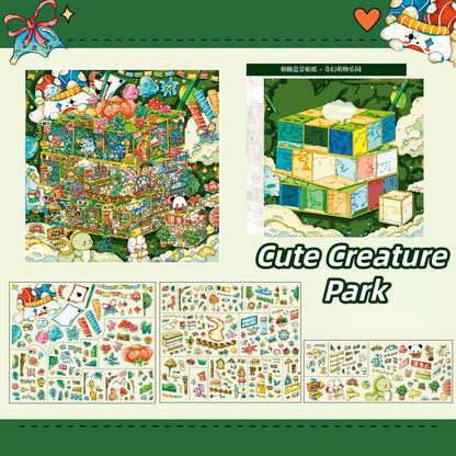 The Dreamscape 3D Sticker | 4 Cute Miniature Scenes