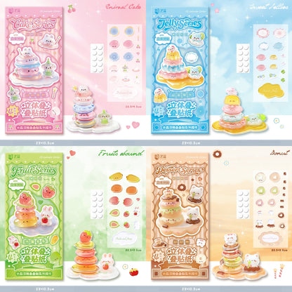 Sweet Bites 3D Stackable Stickers | 4 Cute Miniature Themes