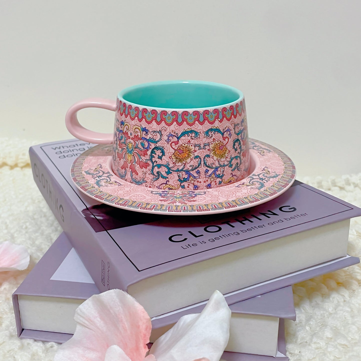 Chinese Imperial Motifs Coffee Ceramic Mug