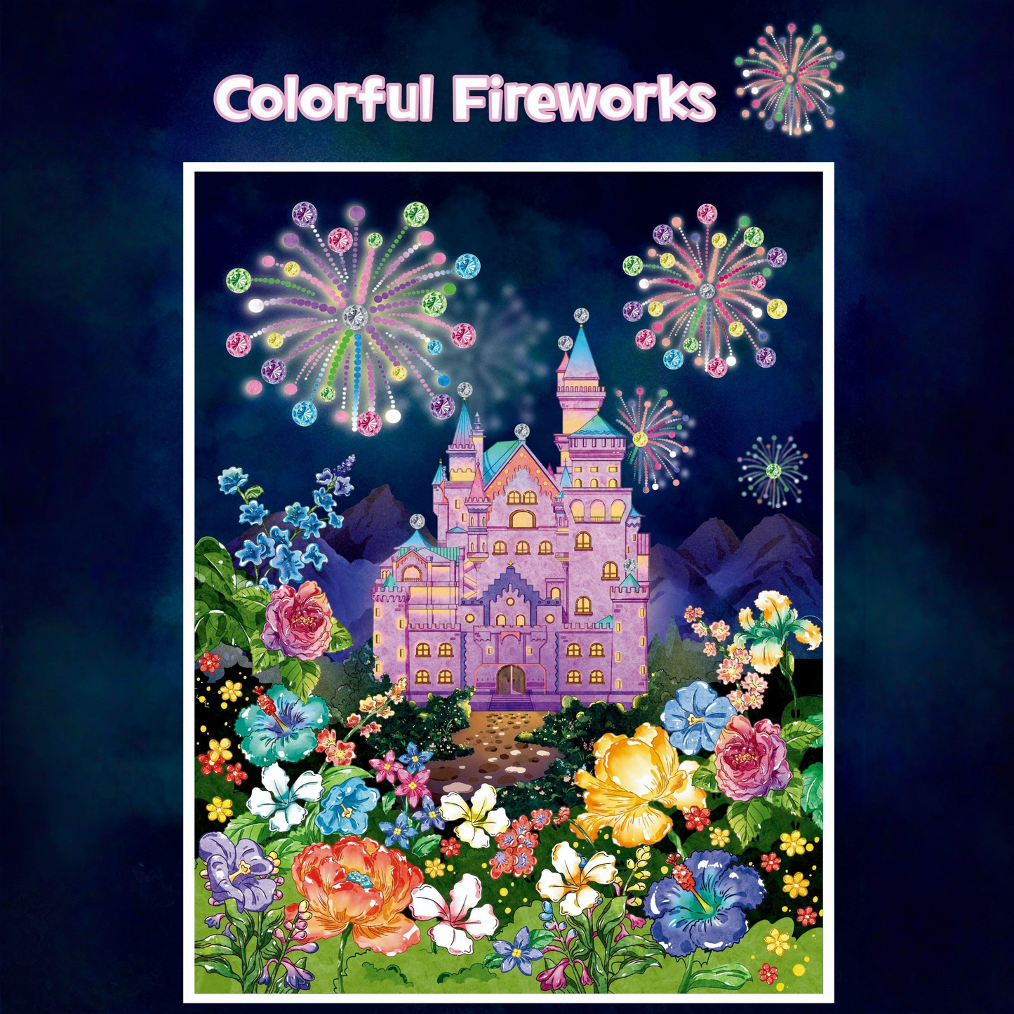 Flower Fruit Series 3D Sticker | 3 Cute Miniature Scenes