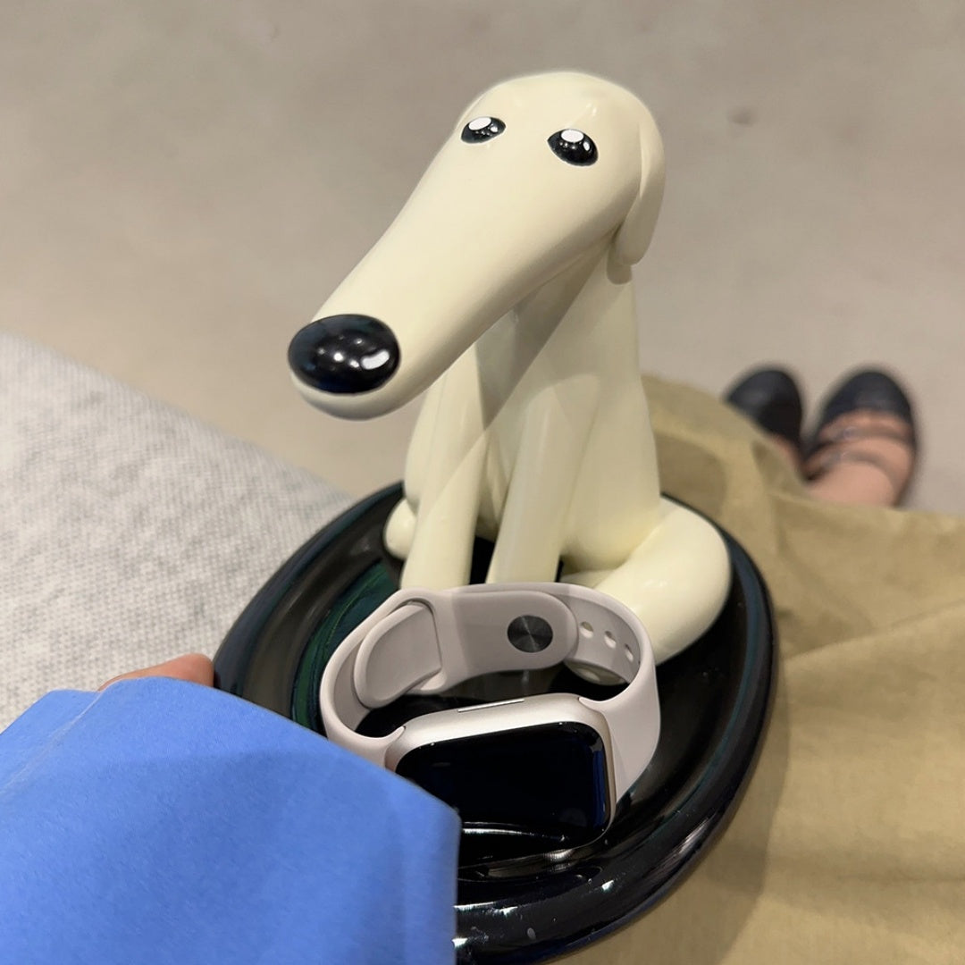 Long-Nose Dog Key Holder Magnetic Storage Entryway Desktop Tray