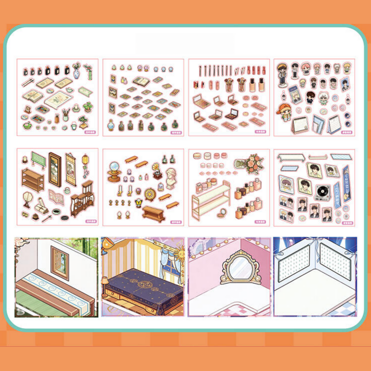 Desk Corner 3D Sticker Book