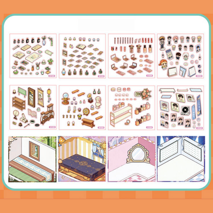Desk Corner 3D Sticker Book