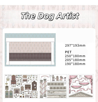 Magic Animal House 3D Sticker | 2 Cute Miniature Scenes
