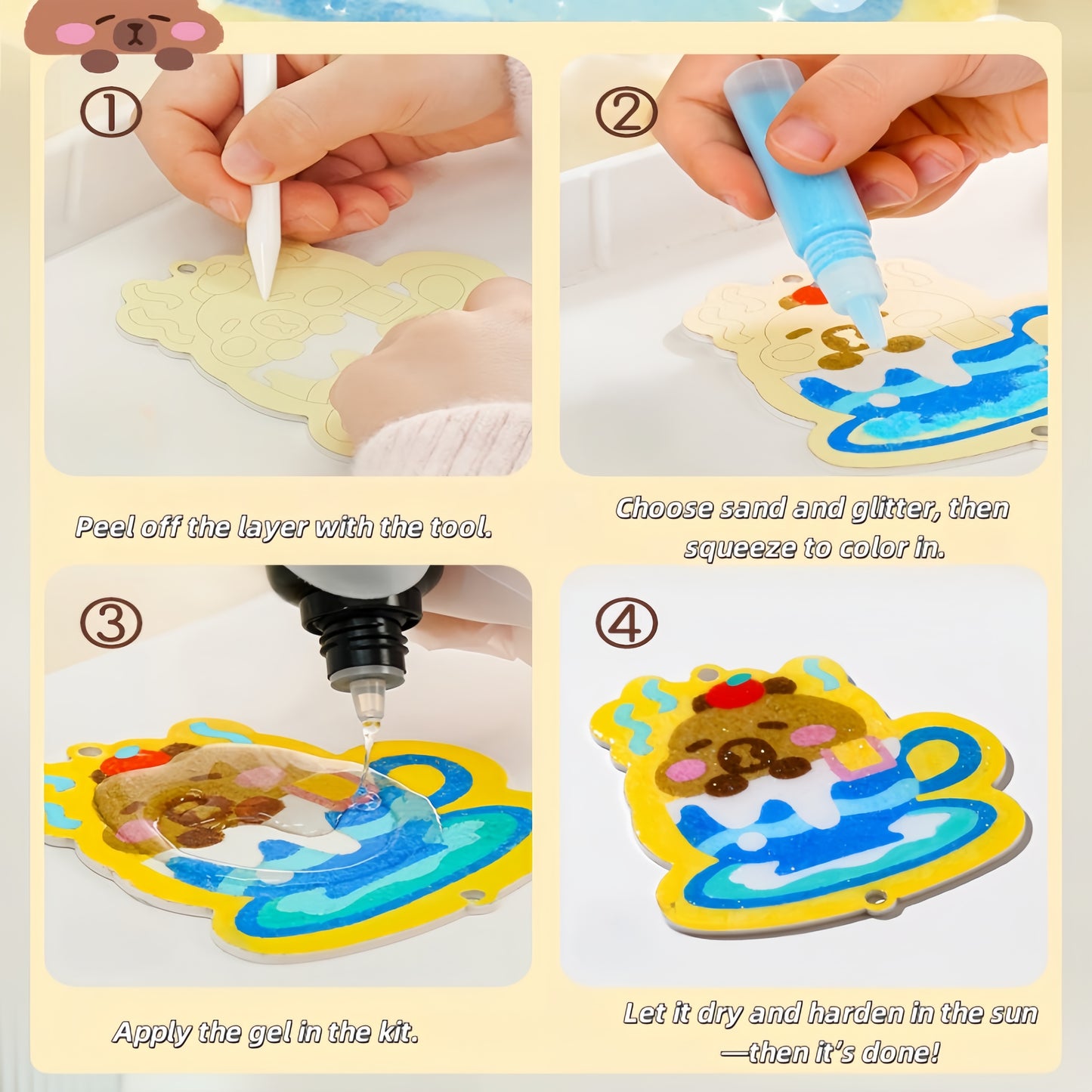 Sparkly Sand Art Set - 6 Themes Included