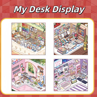 Desk Corner 3D Sticker Book