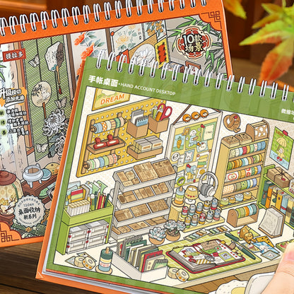 Desktop Tidy-Up 3D Sticker Book