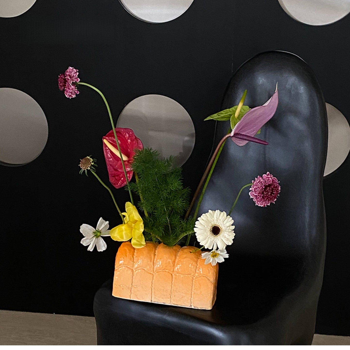 Bread-Shaped Ceramic Vase