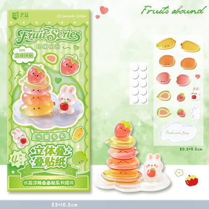 Sweet Bites 3D Stackable Stickers | 4 Cute Miniature Themes