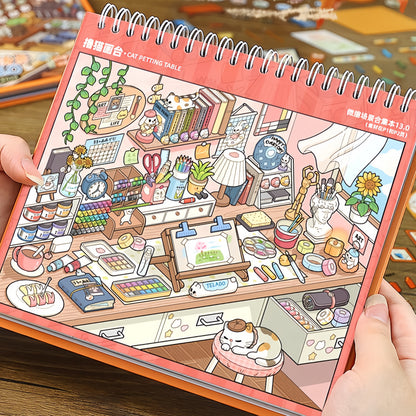 Desktop Tidy-Up 3D Sticker Book