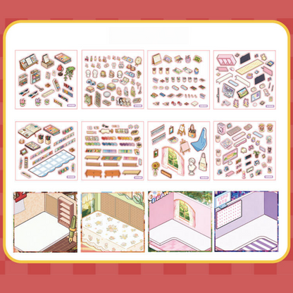 Desk Corner 3D Sticker Book