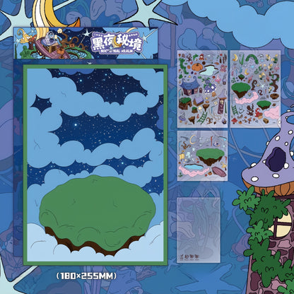 Dreamscape Chronicles 3D Sticker | 5 Cute Miniature Scenes