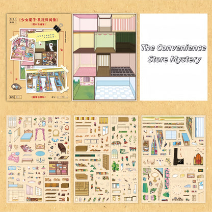 Paranormal Tales 3D Sticker | 2 Cute Miniature Scenes
