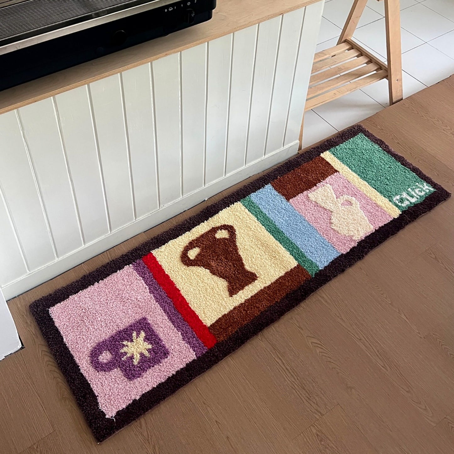 Nordic Colorful Dopamine Flocked Carpet