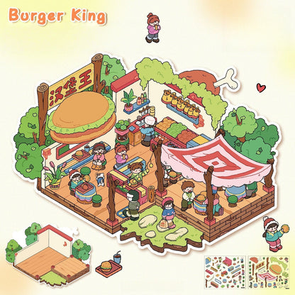 Fairytale Bazaar 3D Sticker | 2 Cute Miniature Scenes