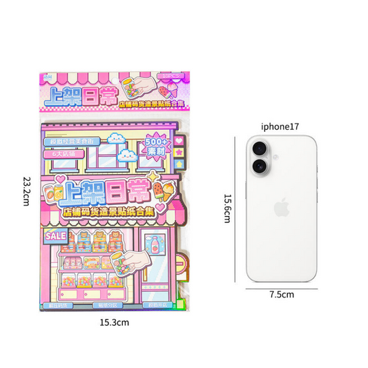 Eat & Shop 3D Sticker Book