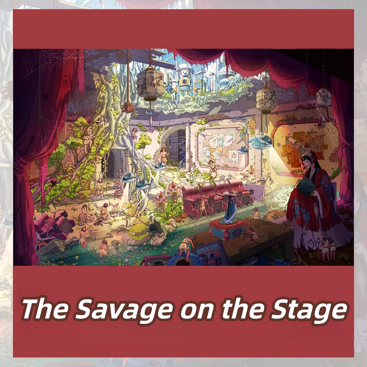 The Savage on the Stage 3D Sticker