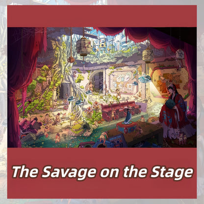The Savage on the Stage 3D Sticker