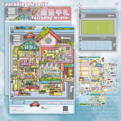 Cubicle Series 3D Sticker | 2 Cute Miniature Scenes