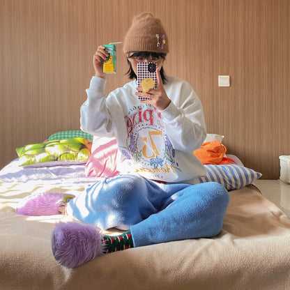 Long Pile Indoor Silent Non-Slip Slippers