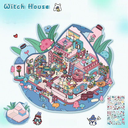 Fairytale Bazaar 3D Sticker | 2 Cute Miniature Scenes