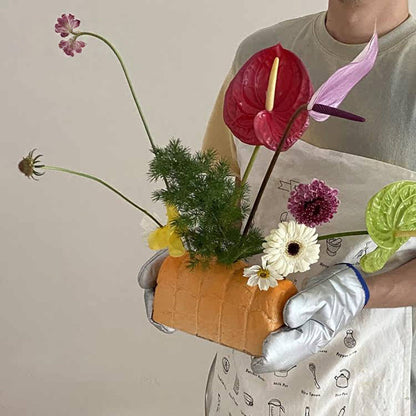 Bread-Shaped Ceramic Vase