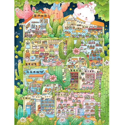 Cubicle Series 3D Sticker | 2 Cute Miniature Scenes