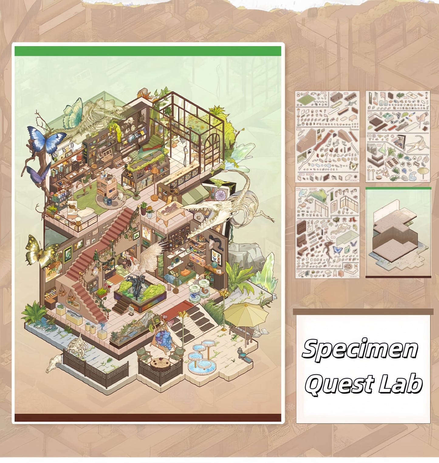 Specimen Quest Lab 3D Sticker