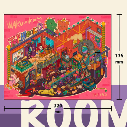 Dreamy Life 3D Sticker | 4 Cute Miniature Scenes