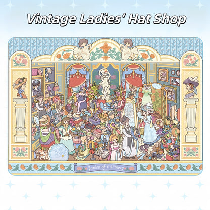 Vintage Ladies‘ Hat Shop 3D Sticker
