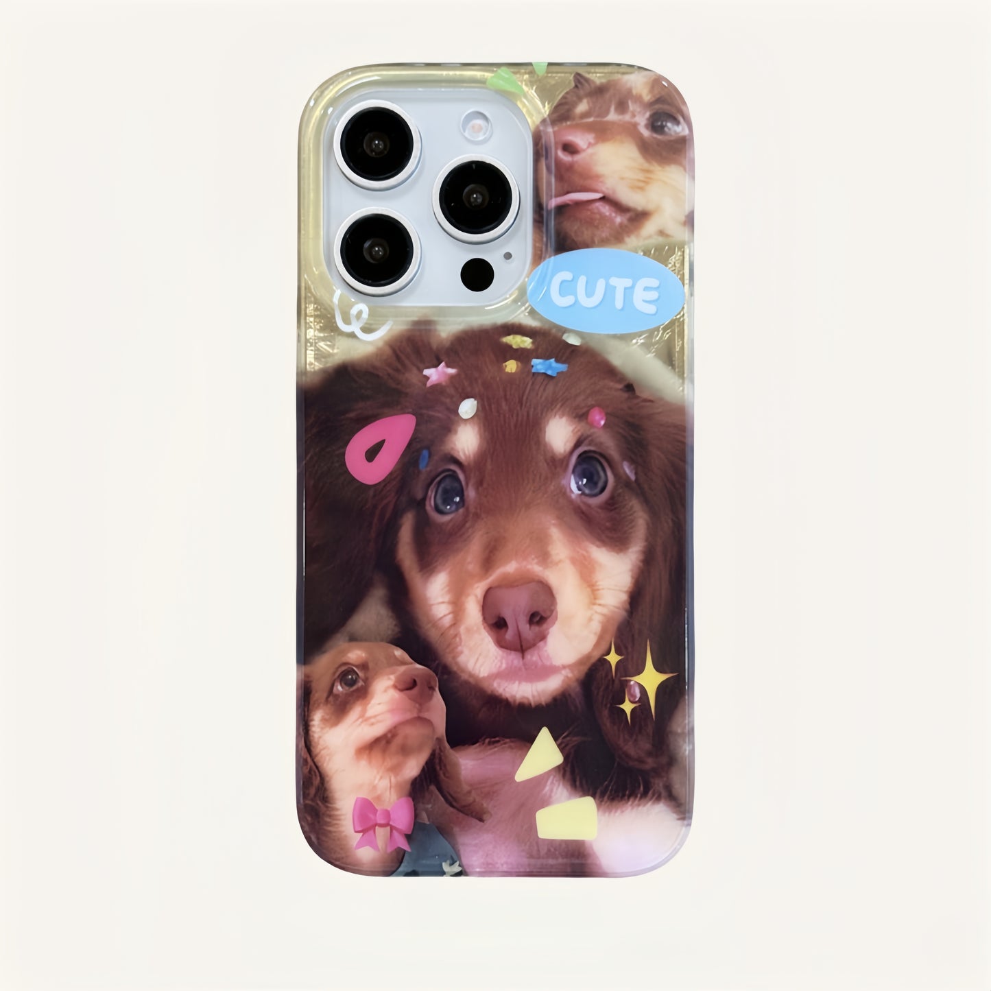 Cute Dachshund Acrylic Phone Case