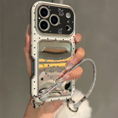 Star Heart Horse Card Holder Acrylic Phone Case