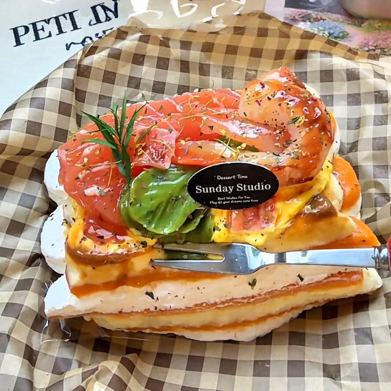 Salmon Lasagna Bread Tiramisu Squishy