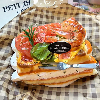 Salmon Lasagna Bread Tiramisu Squishy
