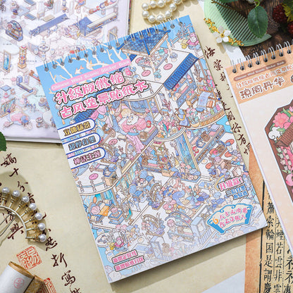 Ancient-Style Architecture 3D Sticker Book
