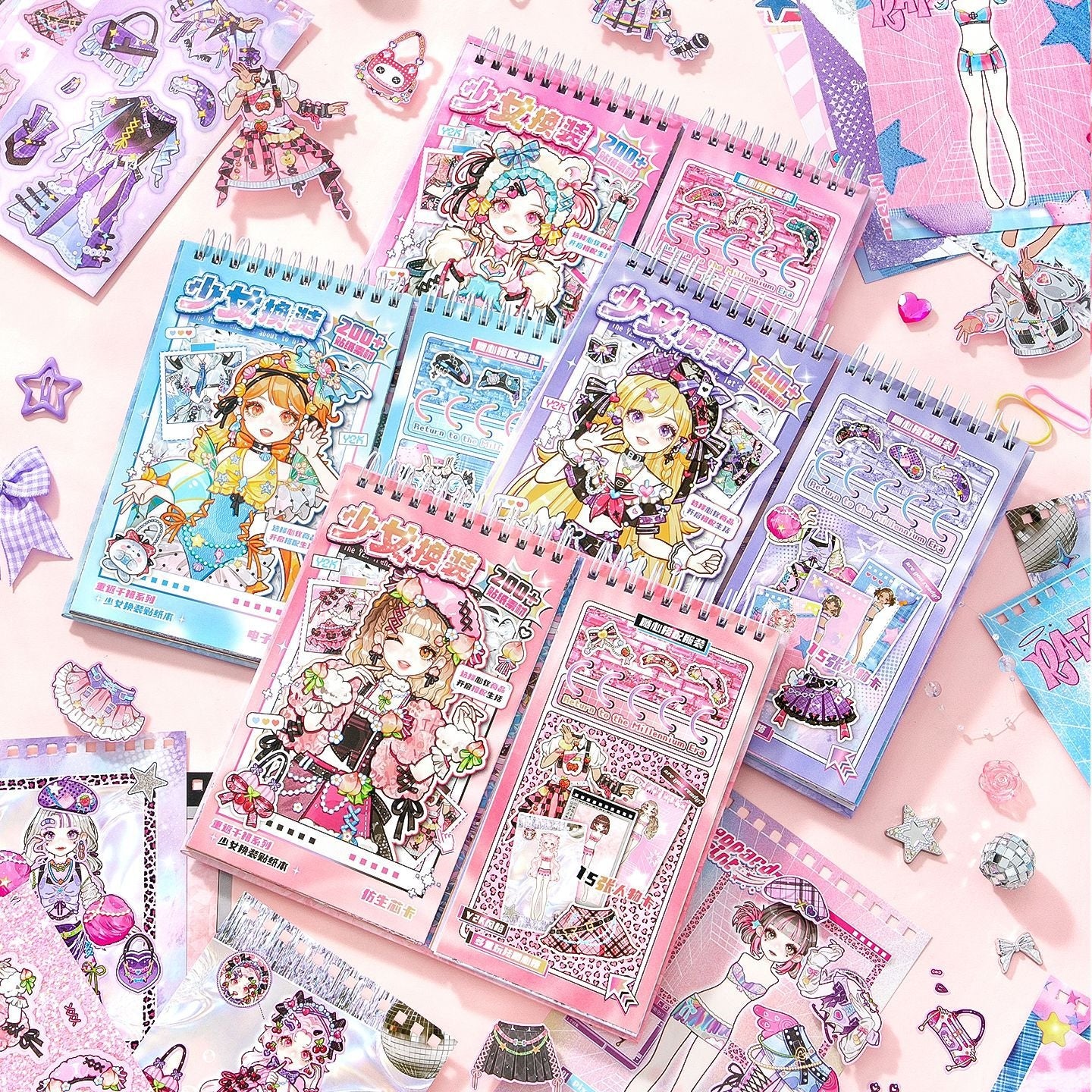 Dreamcore Dress Up 3D Sticker Book