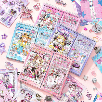 Dreamcore Dress Up 3D Sticker Book
