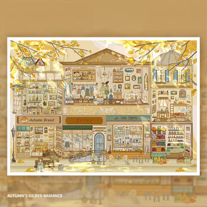 Autumn’s Gilded Radiance 3D Sticker