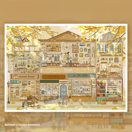 Autumn’s Gilded Radiance 3D Sticker