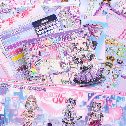 Fashion Design Station 3D Sticker Book