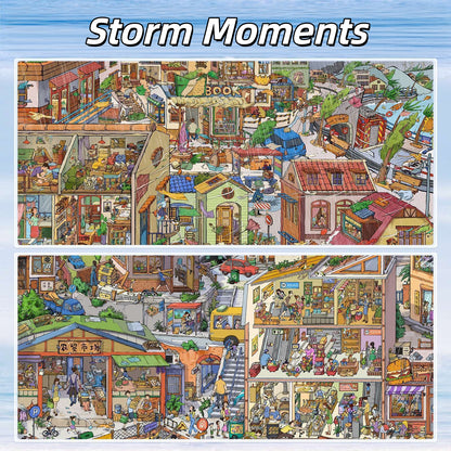 Storm Moments 3D Sticker | 2 Cute Miniature Scenes