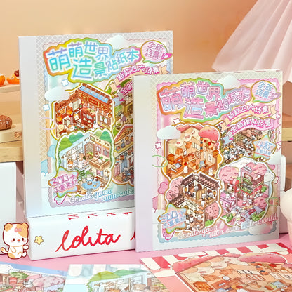 Cute World 3D Sticker Book