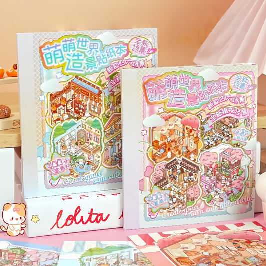 Cute World 3D Sticker Book